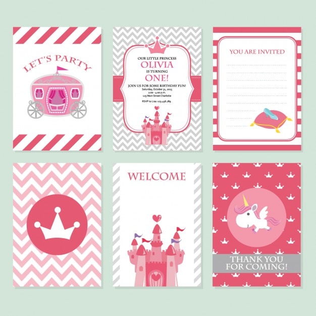 Download Coloured birthday cards design Vector | Free Download