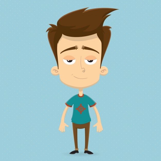 boy illustration vector free download