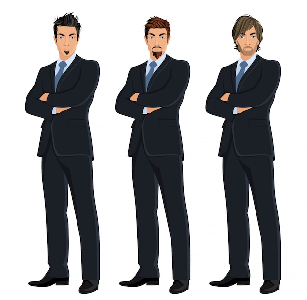 Coloured businessmen set