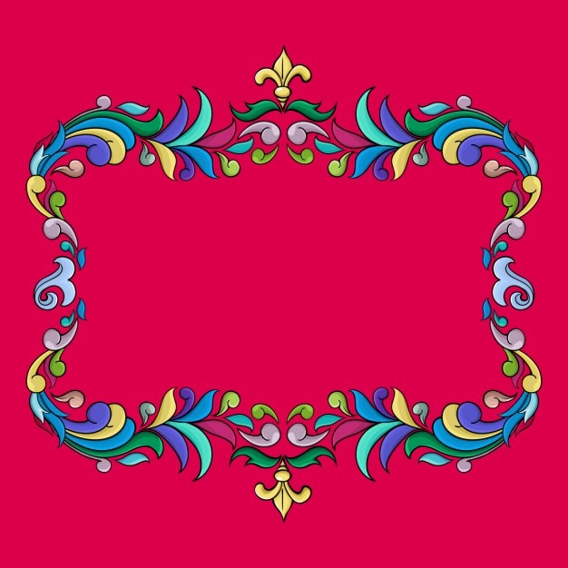 Free Vector | Coloured frame design