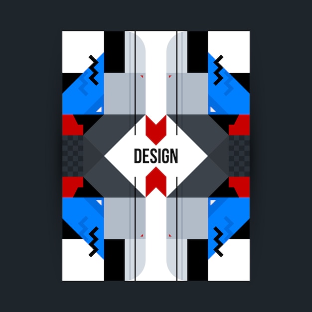 Coloured geometric design Vector | Free Download