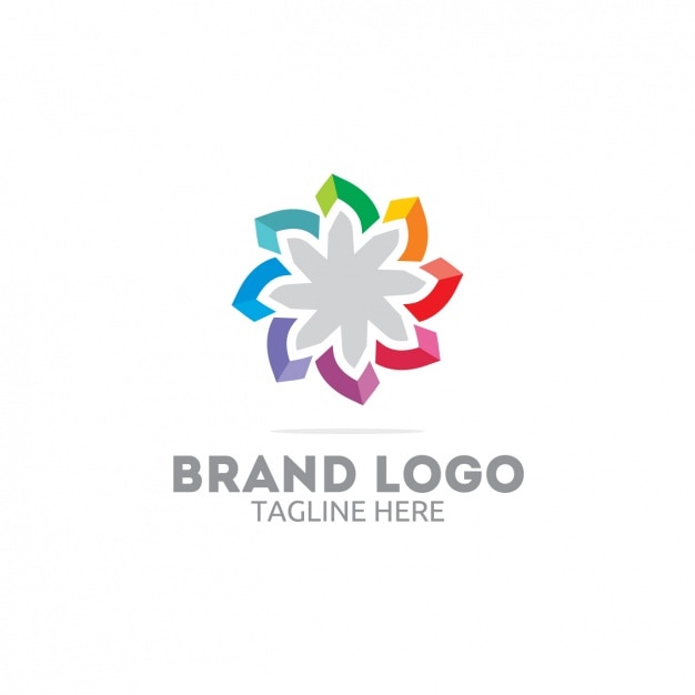 Coloured logo template design Vector | Free Download