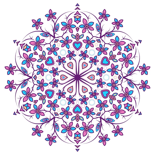 mandala coloured vector freepik vectors