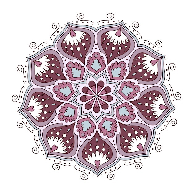 Download Coloured mandala design Vector | Free Download