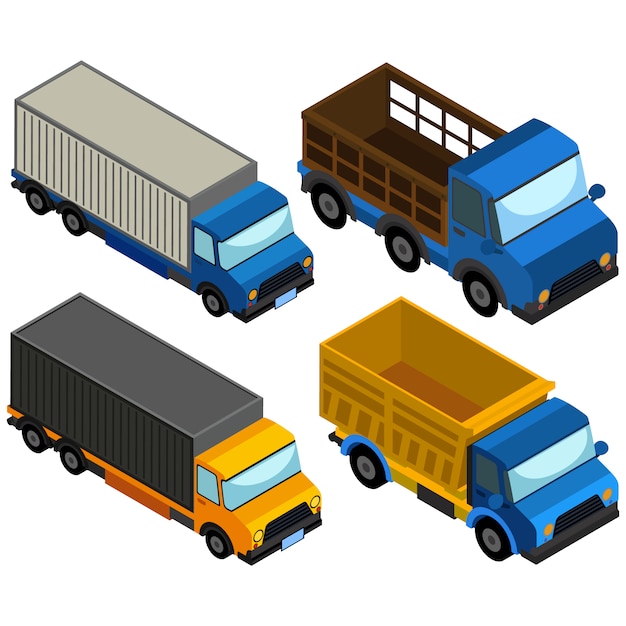 Coloured trucks collection