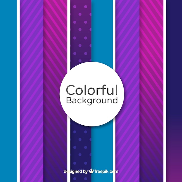 Colourful background with purple lines | Free Vector