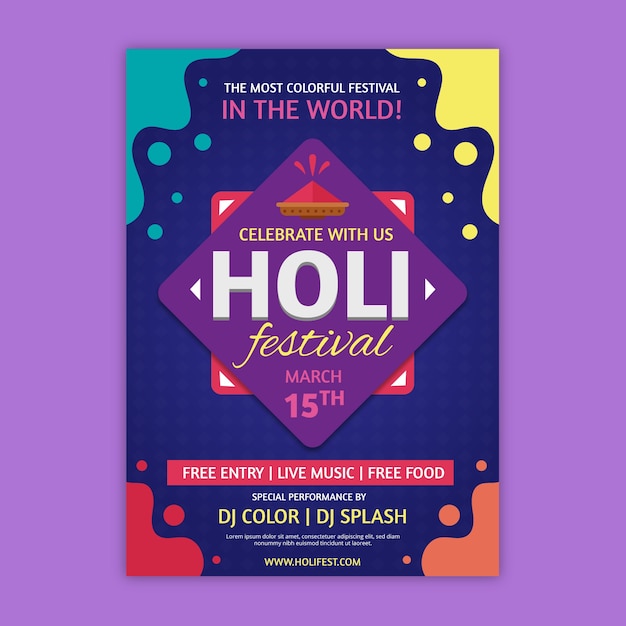 holi festival posters free download