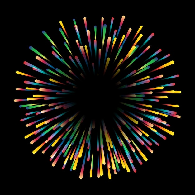 Free Vector Colourful Starburst Design