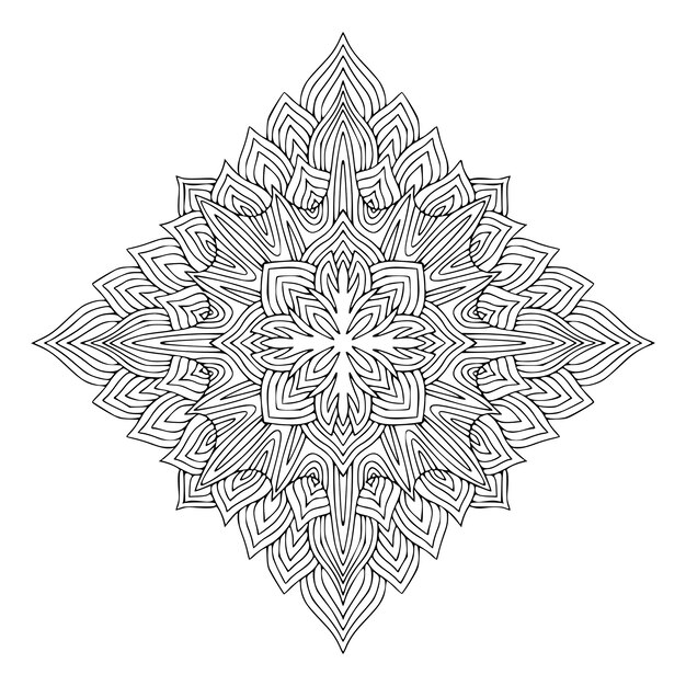 Premium Vector Colouring Book Page Interior Mandala Print