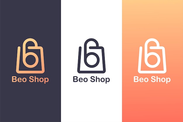 Premium Vector | Combining The Letter B Logo With A Shopping Bag, The ...