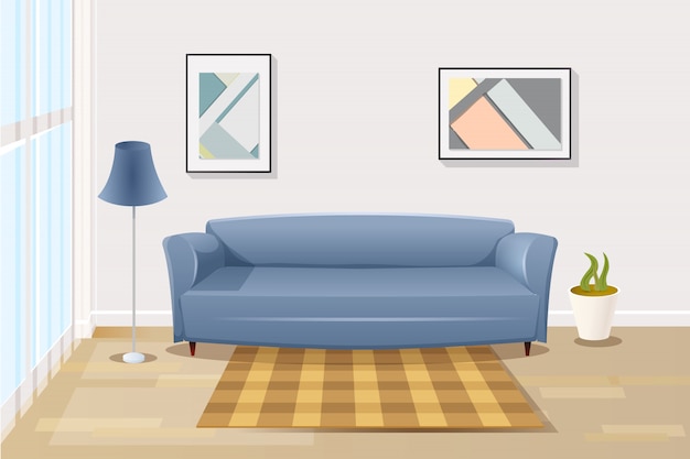 Living Room Animado : Dibujar Facil Una Sala Muebles Y ...