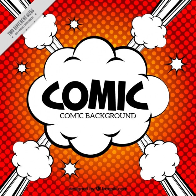 Comic background in pop art style | Free Vector