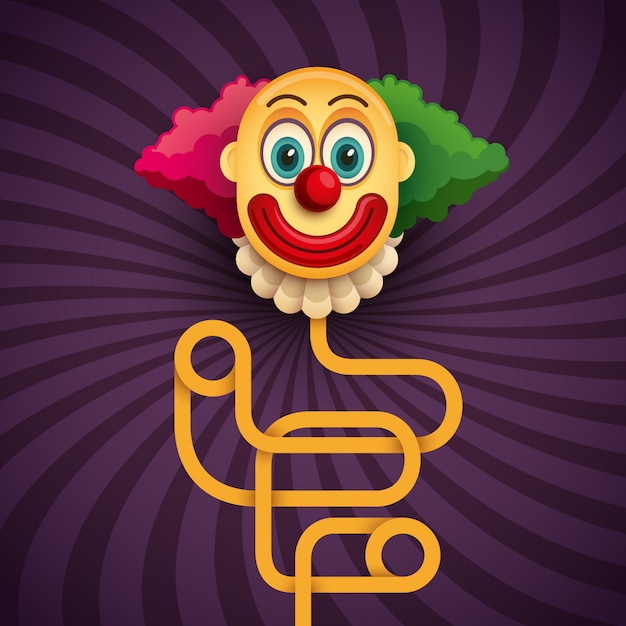 Premium Vector Comic Clown