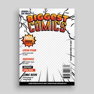 Free Editable Comic Book Cover Template Blank Comic Book Cover 