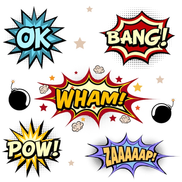 Comic Expressions Collection Vector | Free Download