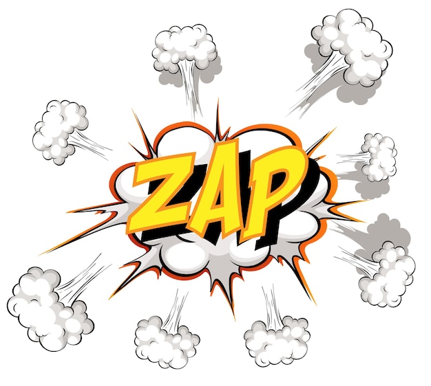 Free Vector Comic Speech Bubble With Zap Text 6512