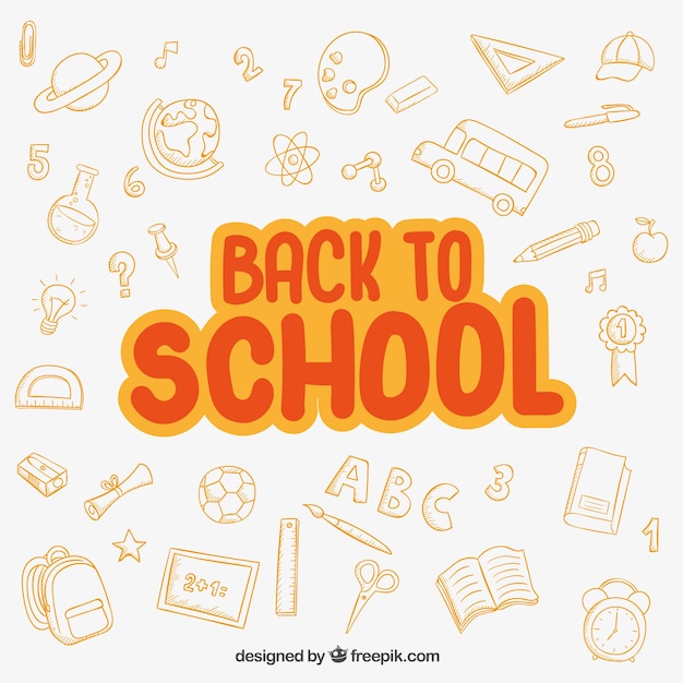 Comic style back to school