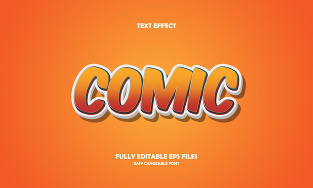 Premium Vector | Comic text effect