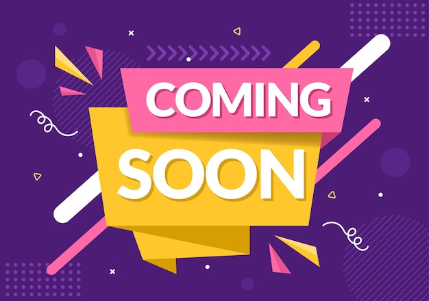 Premium Vector | Coming soon background vector illustration. business ...