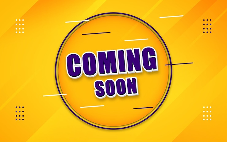 Premium Vector Coming soon banner template with editable text effect