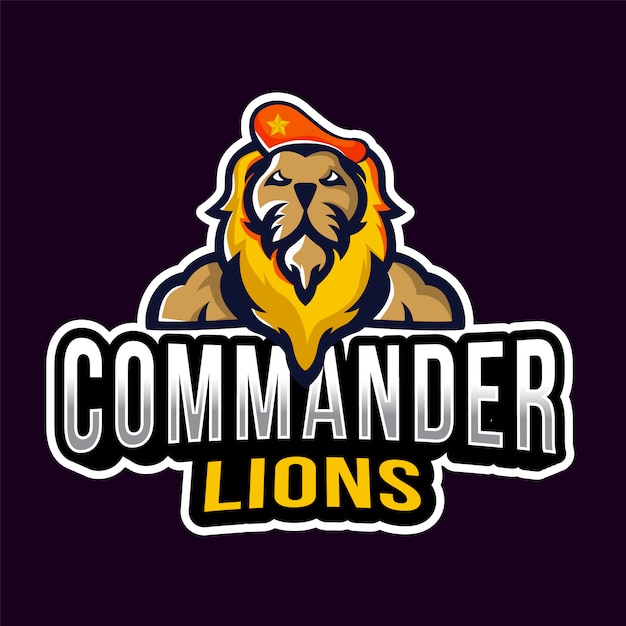 Download Free Commander Lions Esport Logo Premium Vector Use our free logo maker to create a logo and build your brand. Put your logo on business cards, promotional products, or your website for brand visibility.