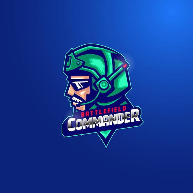 Premium Vector | Commander logo