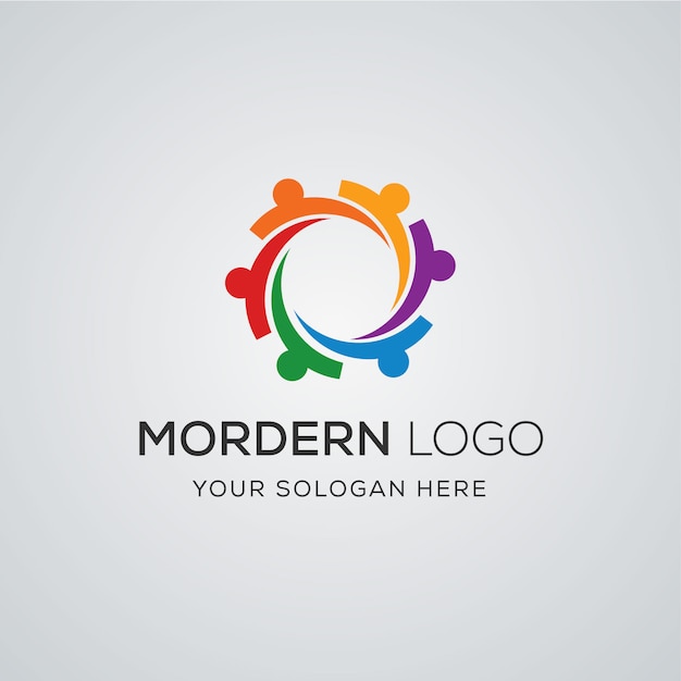 Community logo Premium Vector