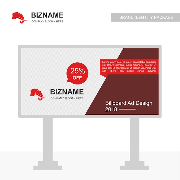 Download Free Company Bill Board Design With Elephant Logo Vector Free Vector Use our free logo maker to create a logo and build your brand. Put your logo on business cards, promotional products, or your website for brand visibility.