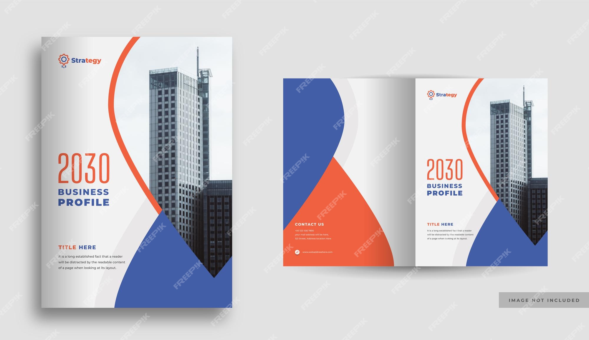 Premium Vector | Company or business brochure cover or annual report ...