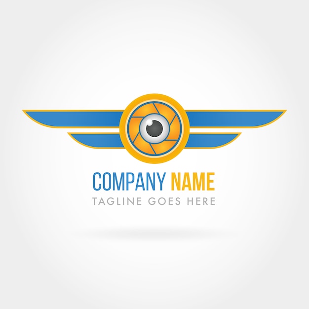 Download Free Company Logo Eye And Blue Wings Premium Vector Use our free logo maker to create a logo and build your brand. Put your logo on business cards, promotional products, or your website for brand visibility.