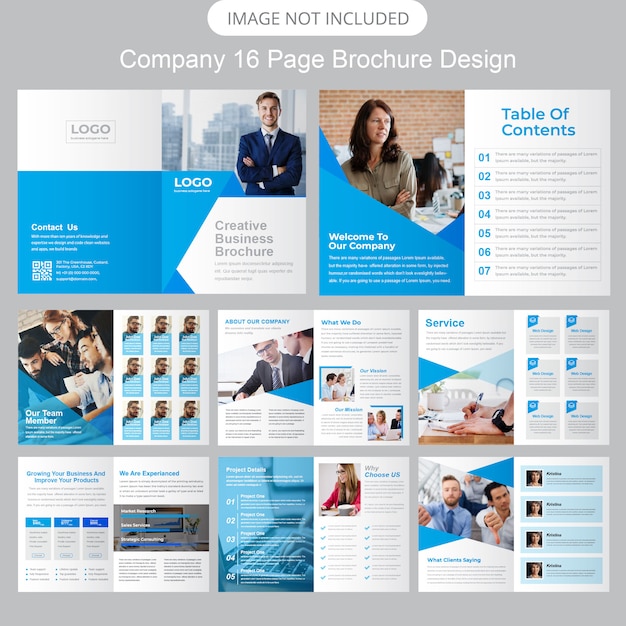 Company profile brochure template | Premium Vector