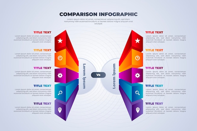 infographic compare and contrast