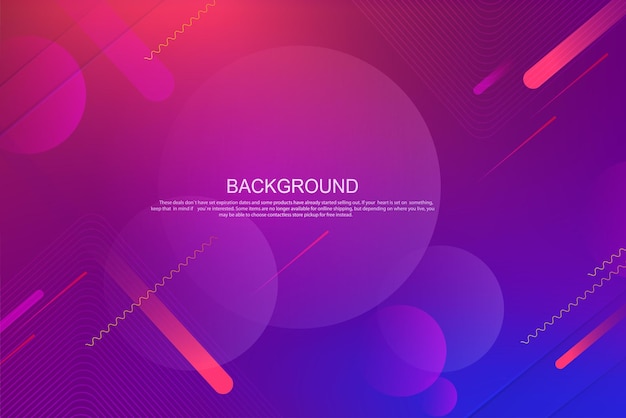 Premium Vector | Composition with circles and stripes, wavy lines ...