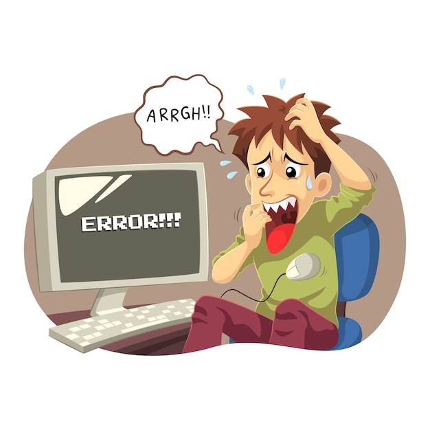 Download Computer error Vector | Premium Download