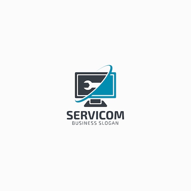 Download Free Computer Service Logo Template Premium Vector Use our free logo maker to create a logo and build your brand. Put your logo on business cards, promotional products, or your website for brand visibility.