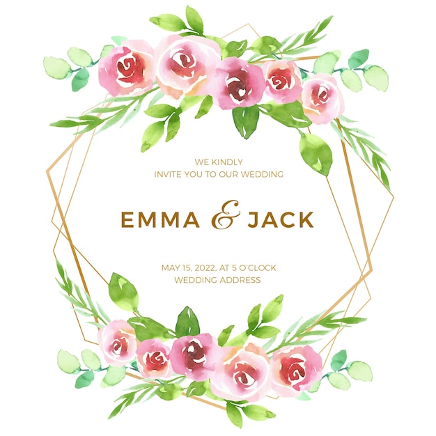 Free Vector | Concept of floral frame for wedding