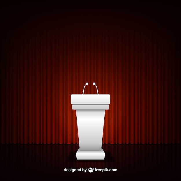Free Vector | Conference podium
