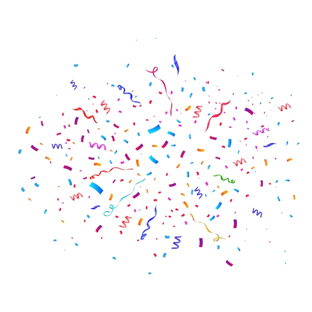 Premium Vector | Confetti burst explosion.