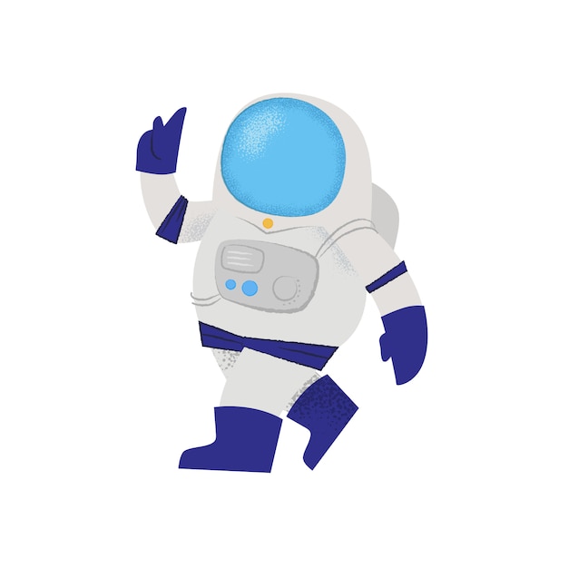 自信を持って歩く宇宙飛行士 人格 宇宙服 ミッション 無料のベクター