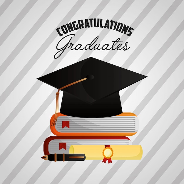 Download Congratulations graduation background | Free Vector