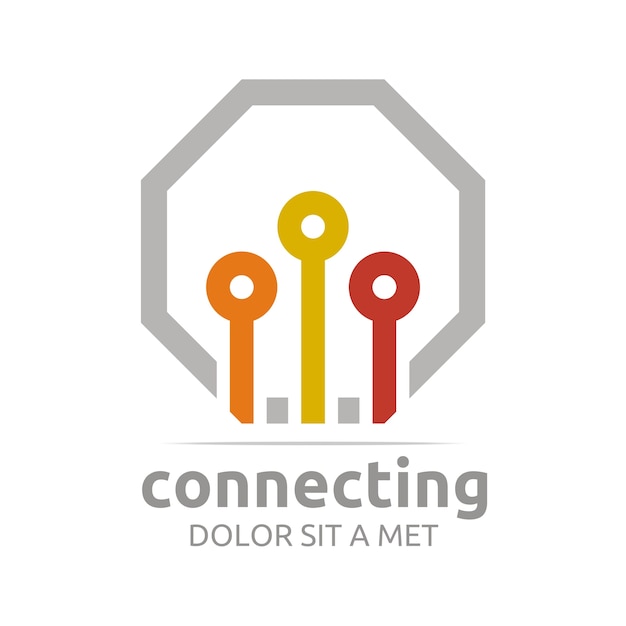 Download Free Connecting Symbol Logo Premium Vector Use our free logo maker to create a logo and build your brand. Put your logo on business cards, promotional products, or your website for brand visibility.