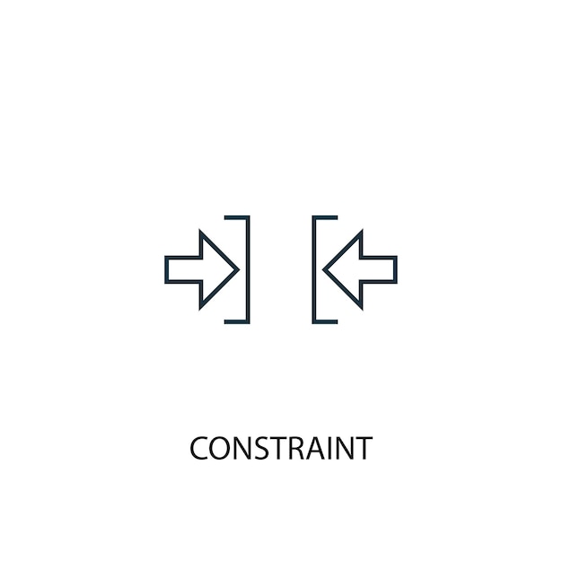 Premium Vector Constraint Concept Line Icon Simple Element Illustration Constraint Concept