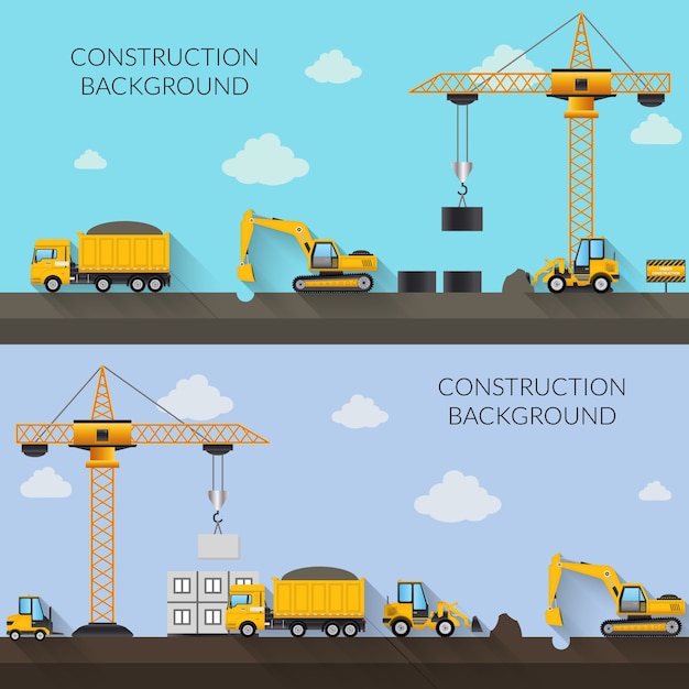 Download Construction background illustration | Free Vector