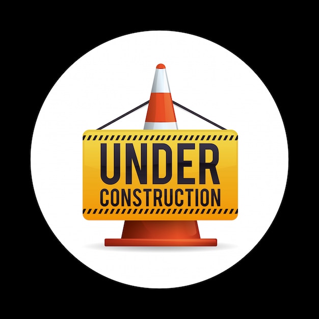 Under construction design Premium Vector