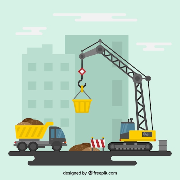 Construction site Vector | Free Download