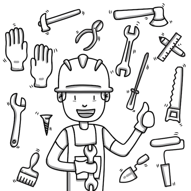 Construction Worker Tools 8227 43 