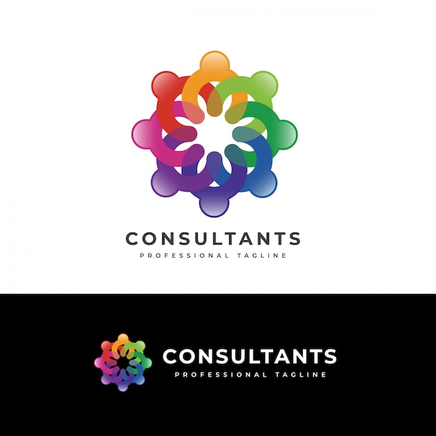Download Free Consultants Human Logo Premium Vector Use our free logo maker to create a logo and build your brand. Put your logo on business cards, promotional products, or your website for brand visibility.