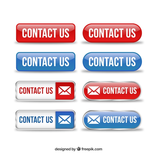 Download Contact buttons pack Vector | Free Download