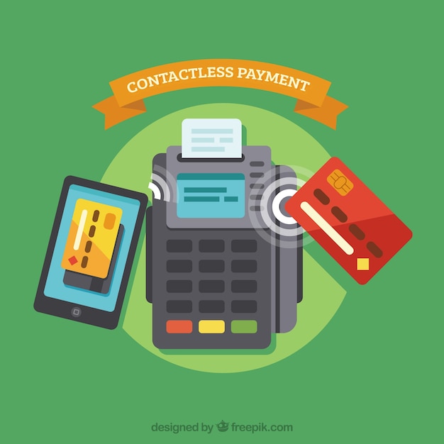 Free Vector | Contactless payment background