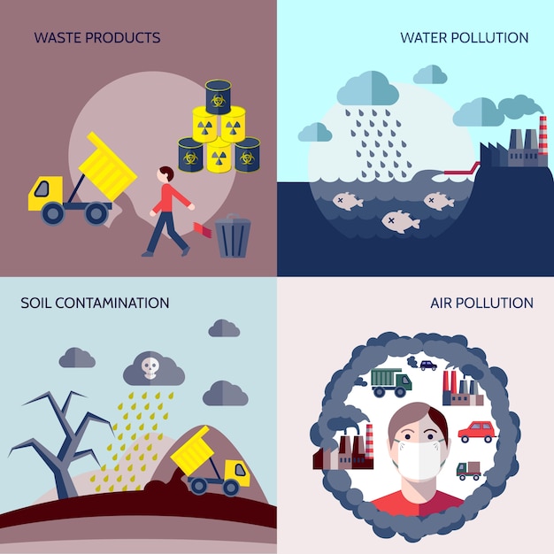 Free Vector | Contamination designs collection